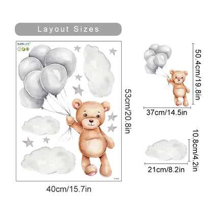 Cartoon Hot Air Balloon Animals