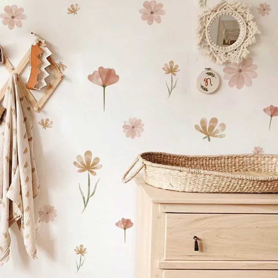 Boho Flowers Wall Stickers