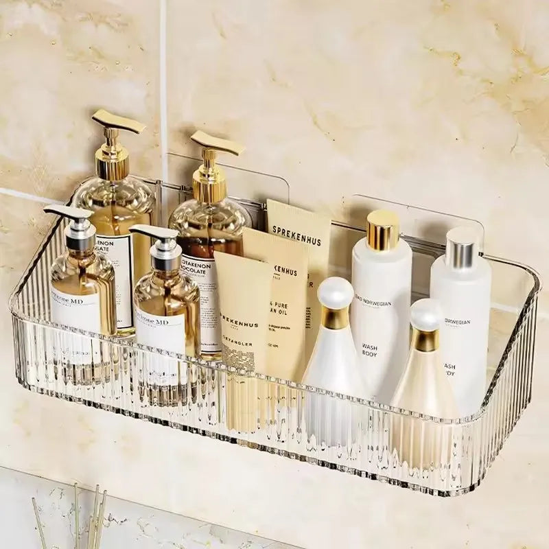 Corner Wall Mounted Cosmetics Storage Rack