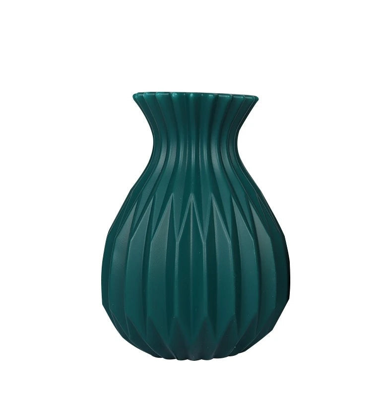 Nordic White Plastic Flower Vase