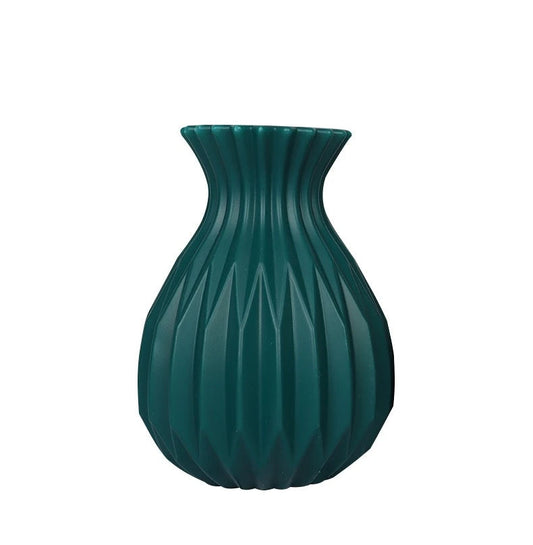 Nordic White Plastic Flower Vase