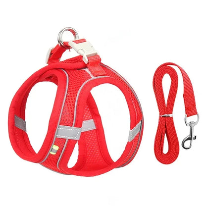 Cat Harness Leash Set Adjustable Dog Cat Collar