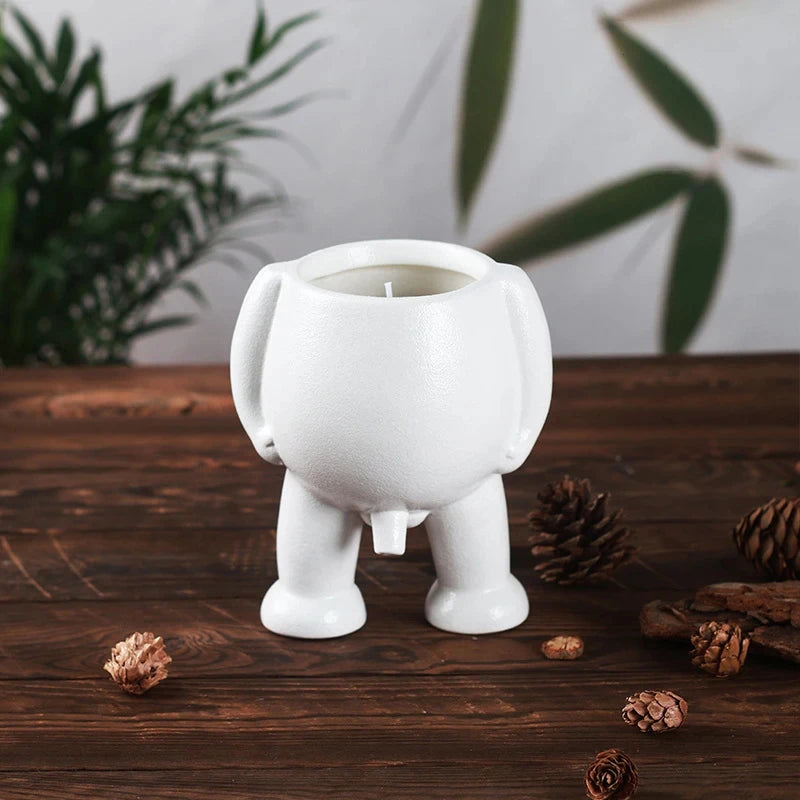 Ceramic Peeing Potted Gardening Pots