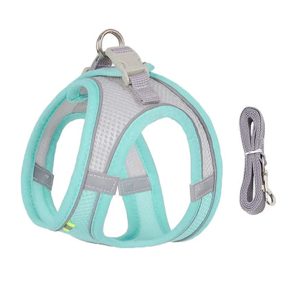Cat Harness Leash Set Adjustable Dog Cat Collar